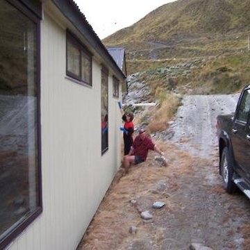 Lodge being painted
